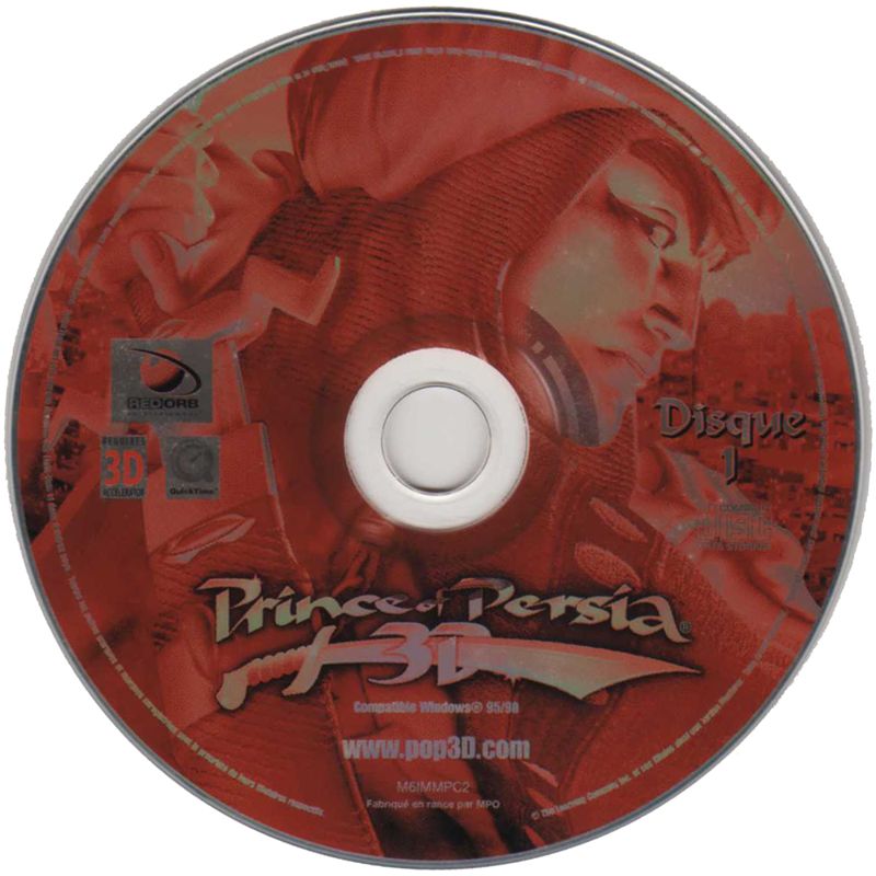 Media for Prince of Persia 3D (Windows) (M6 Multimedia PC N°2 covermount): Disc 1