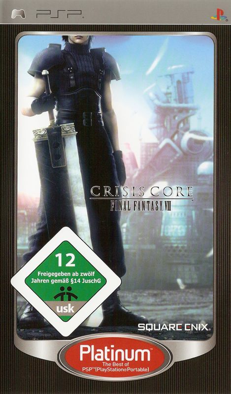 Front Cover for Crisis Core: Final Fantasy VII (PSP) (Platinum release)