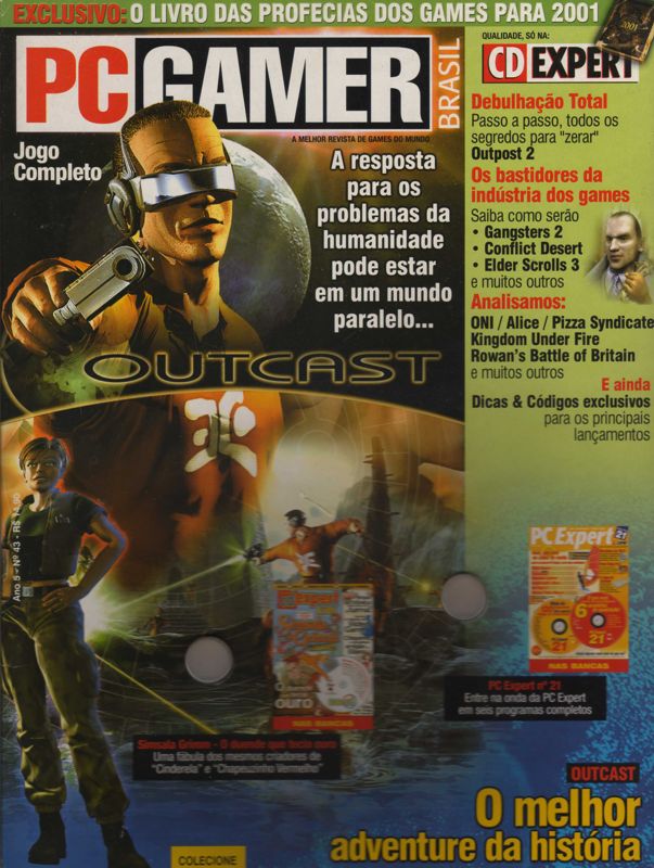 Front Cover for Outcast (Windows) (PC Gamer / CD Expert N° 43 covermount)