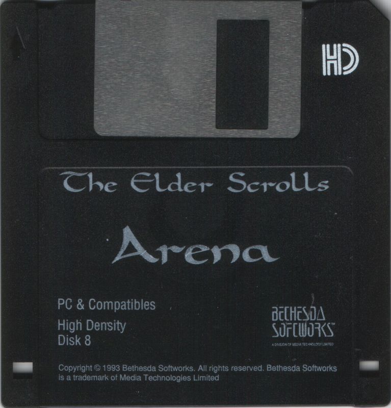 Media for The Elder Scrolls: Arena (DOS) (3.5" Disk Version): Disk 8/8