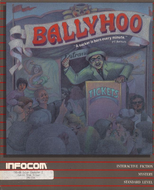 Front Cover for Ballyhoo (TRS-80 CoCo)