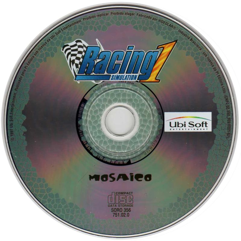 Media for F1 Racing Simulation (Windows) (Mosaico release)