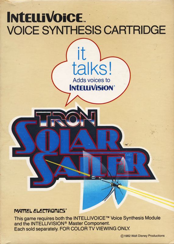 Front Cover for Tron: Solar Sailer (Intellivision)