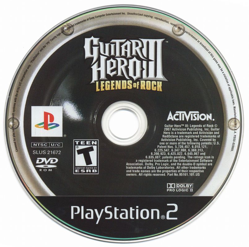 Media for Guitar Hero III: Legends of Rock (PlayStation 2) (Bundle release)