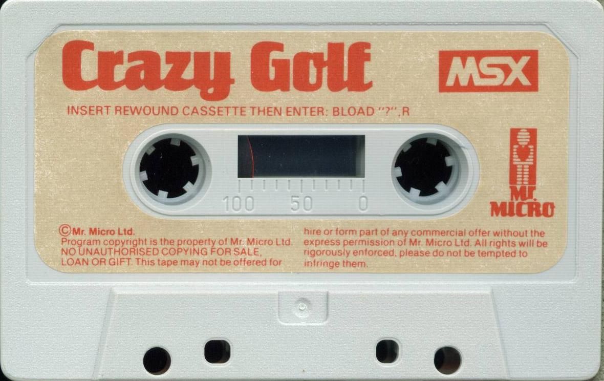 Media for Crazy Golf (MSX)