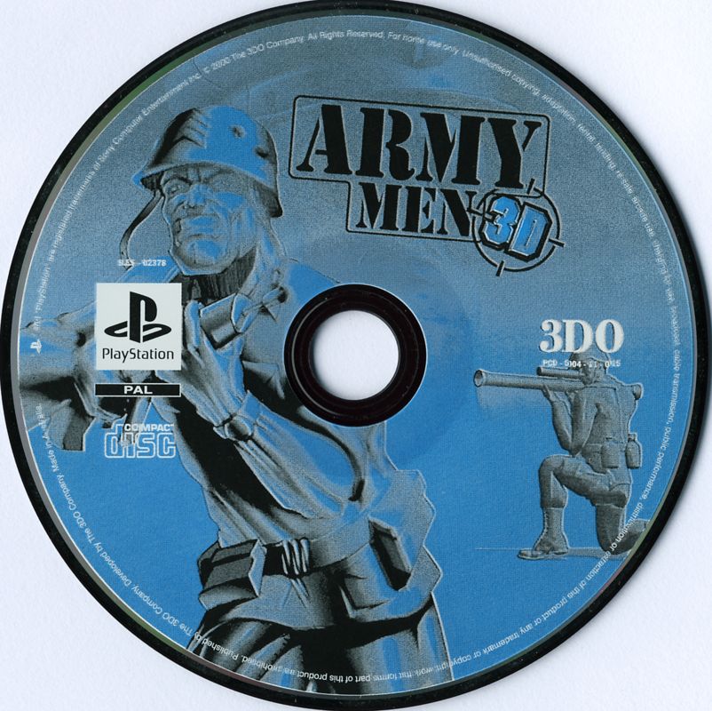 Media for Army Men 3D (PlayStation)