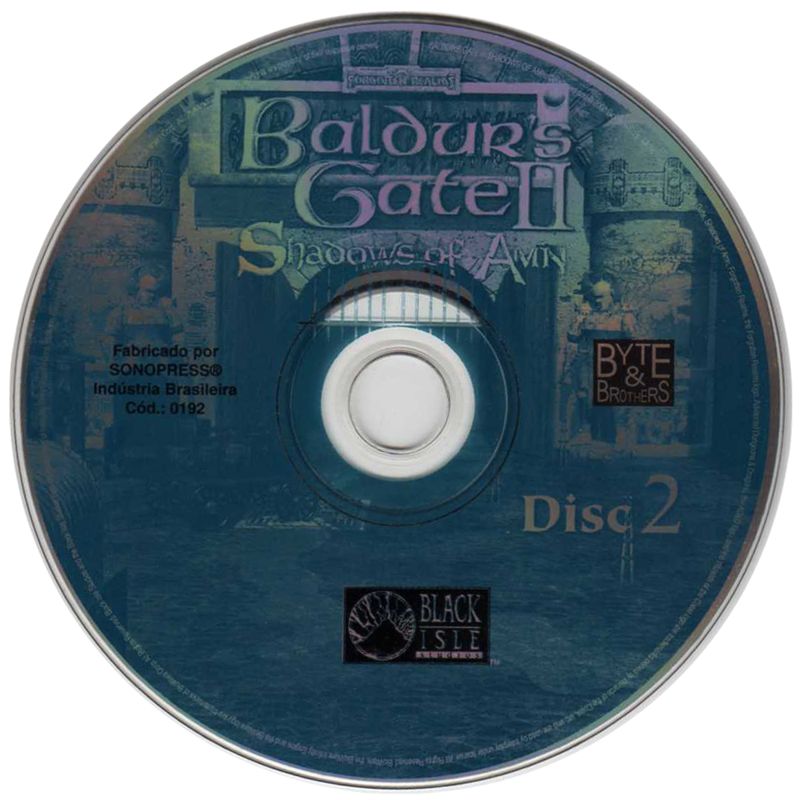 Media for Baldur's Gate II: Shadows of Amn (Windows): Disc 2