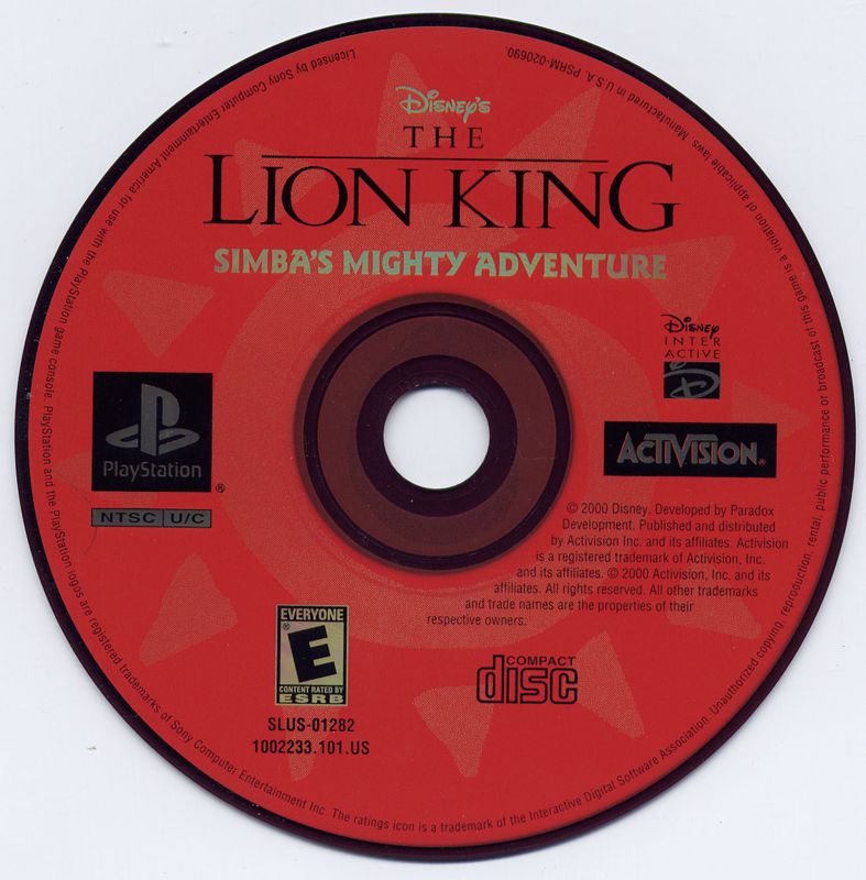 Media for Disney's The Lion King: Simba's Mighty Adventure (PlayStation)