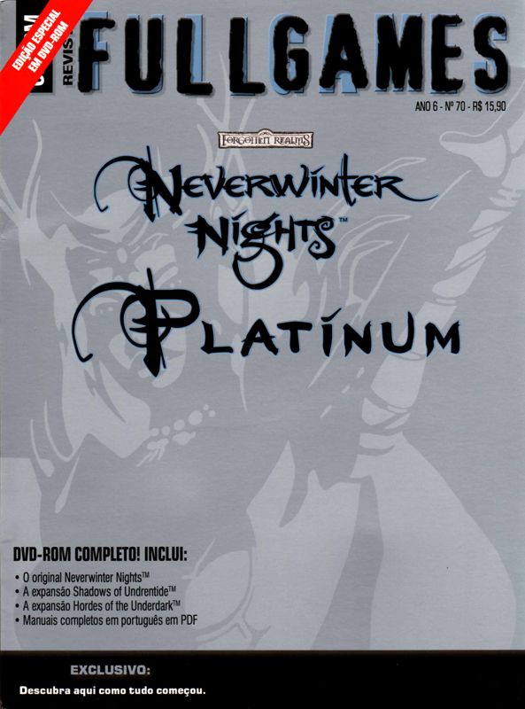 Front Cover for Neverwinter Nights: Platinum (Windows) (Fullgames N° 70 covermount)