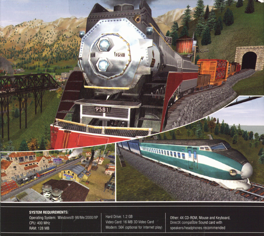 Inside Cover for Railroad Tycoon 3 (Windows) (Small box, Budget release): Right