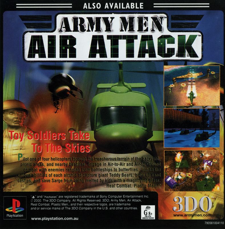 Inside Cover for Army Men 3D (PlayStation)