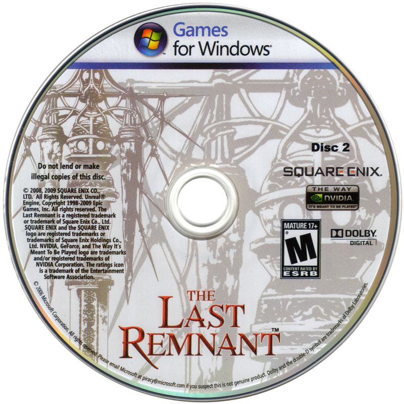 Media for The Last Remnant (Windows): Disc 2