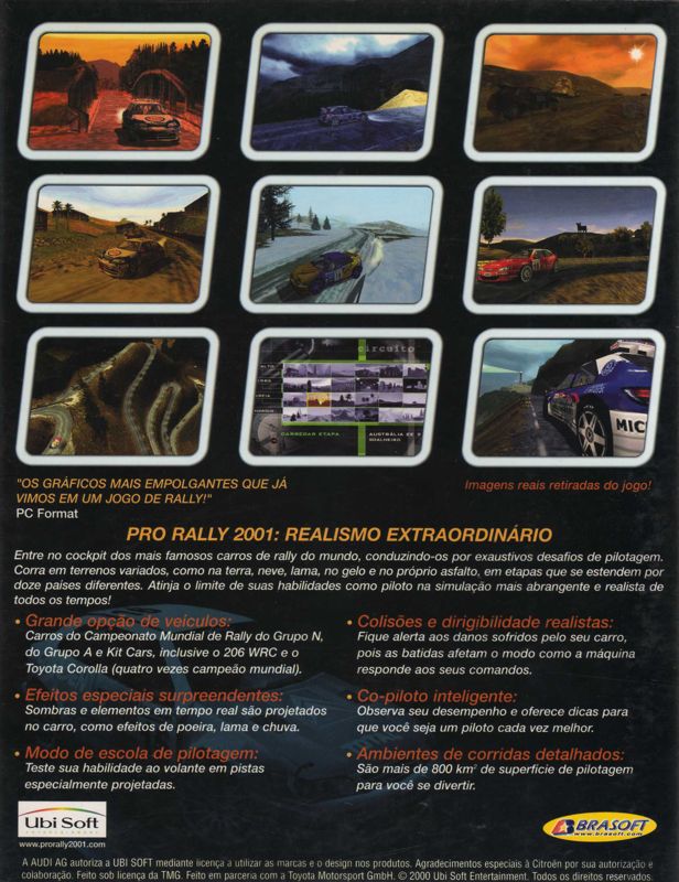 Back Cover for Pro Rally 2001 (Windows)