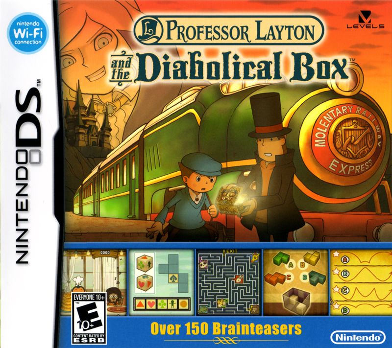 Front Cover for Professor Layton and the Diabolical Box (Nintendo DS)