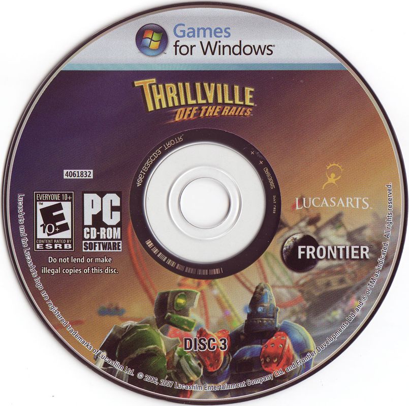 Media for Thrillville: Off the Rails (Windows): Disc 3
