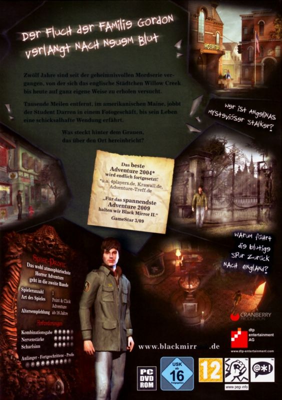 Back Cover for Black Mirror II: Reigning Evil (Windows)