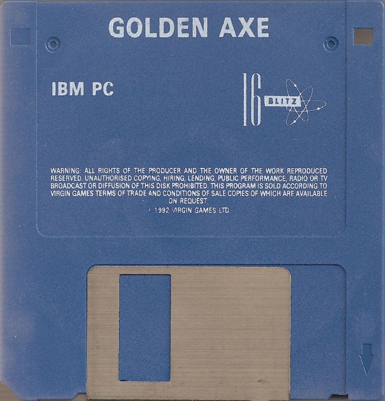 Media for Golden Axe (DOS) (Tronix Budget release)
