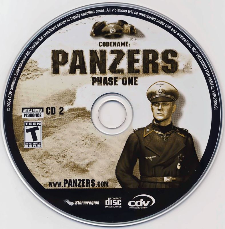Media for Codename: Panzers - Phase One (Windows): Disc 2