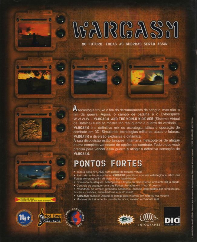 Back Cover for Wargasm (Windows)