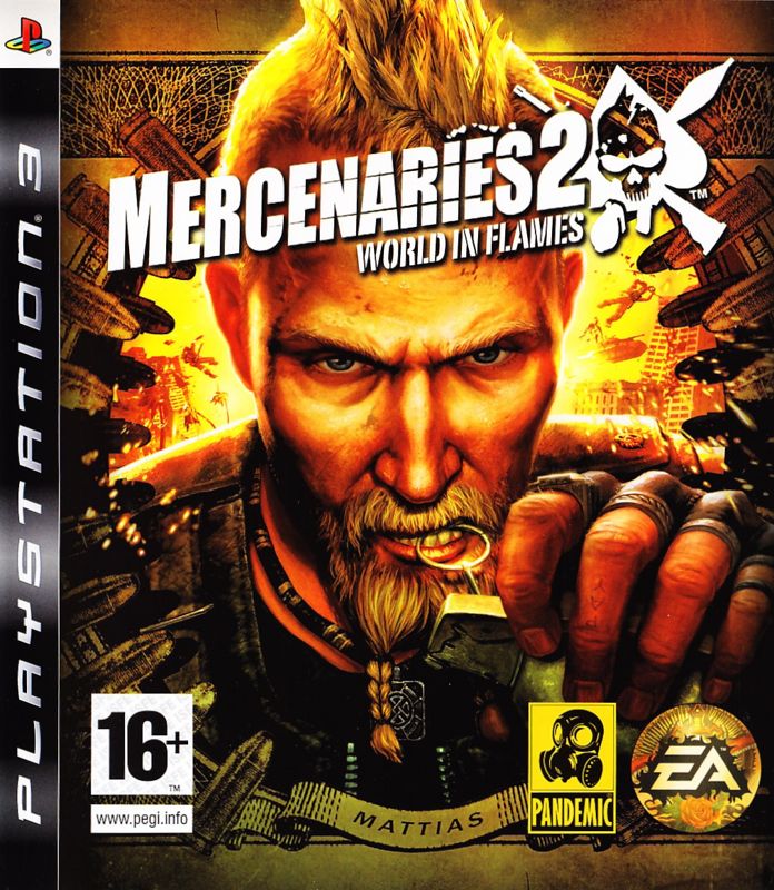 Front Cover for Mercenaries 2: World in Flames (PlayStation 3)