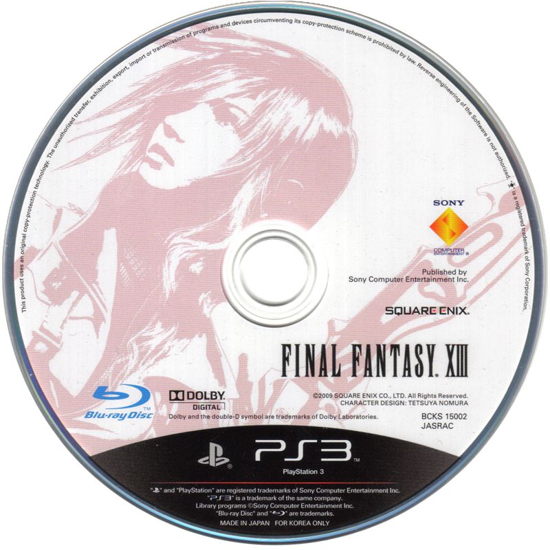 Media for Final Fantasy XIII (PlayStation 3)