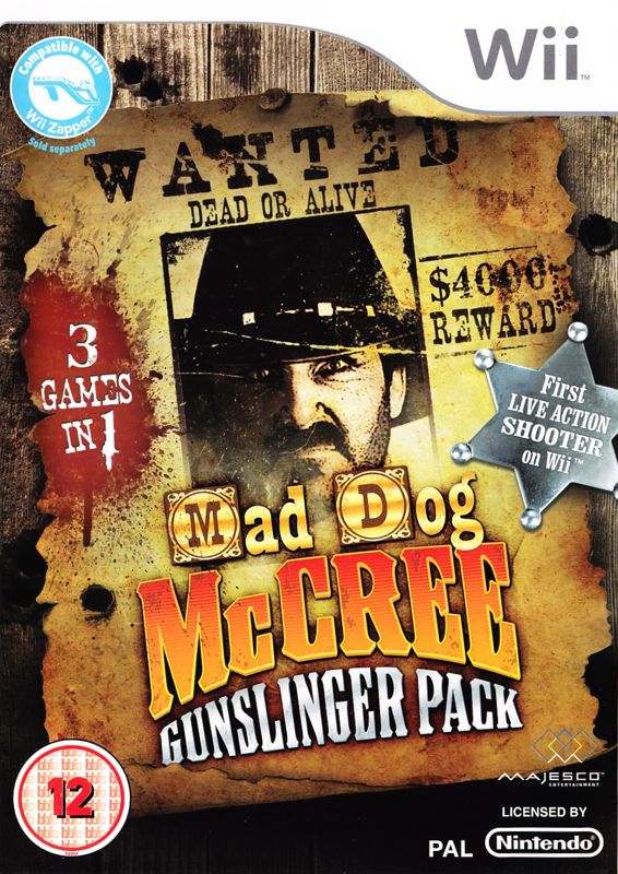 Front Cover for Mad Dog McCree: Gunslinger Pack (Wii)