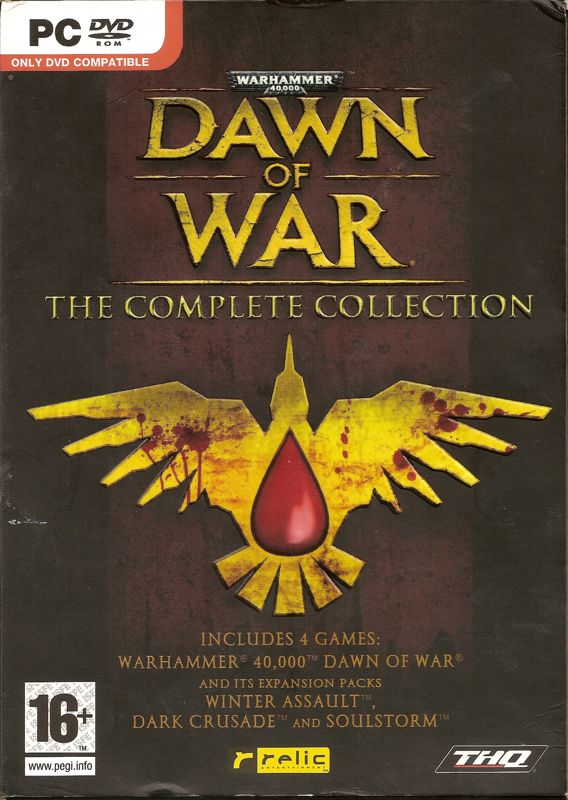 Front Cover for Warhammer 40,000: Dawn of War - The Complete Collection (Windows) (Game in English; quickstarts in Finnish & Swedish)