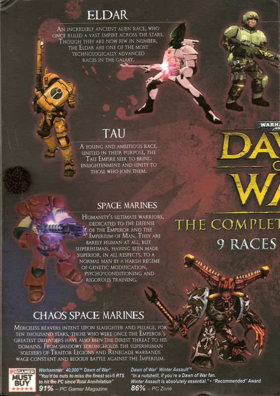 Inside Cover for Warhammer 40,000: Dawn of War - The Complete Collection (Windows) (Game in English; quickstarts in Finnish & Swedish): Left Flap