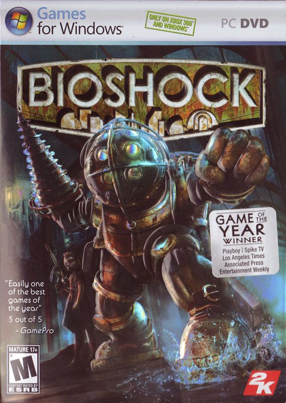 Front Cover for BioShock (Windows) (Game of the Year Winner Box Art)