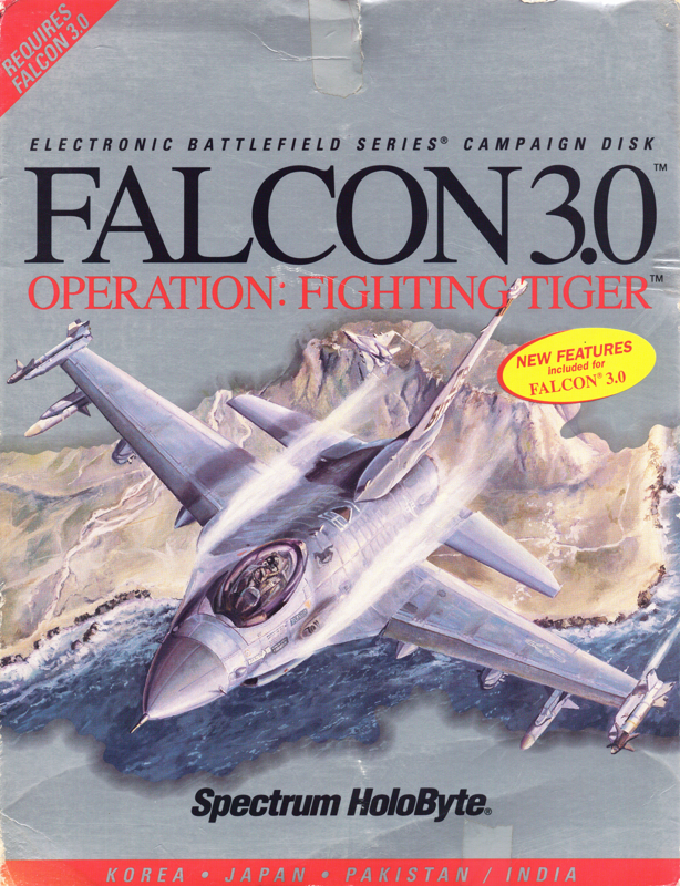 Front Cover for Falcon 3.0: Operation: Fighting Tiger (DOS) (3.5" floppy release)
