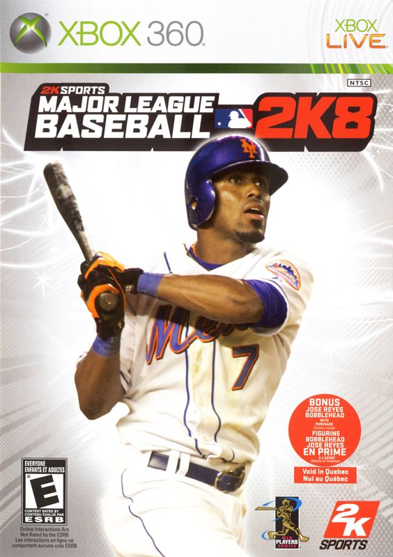 Front Cover for Major League Baseball 2K8 (Xbox 360)
