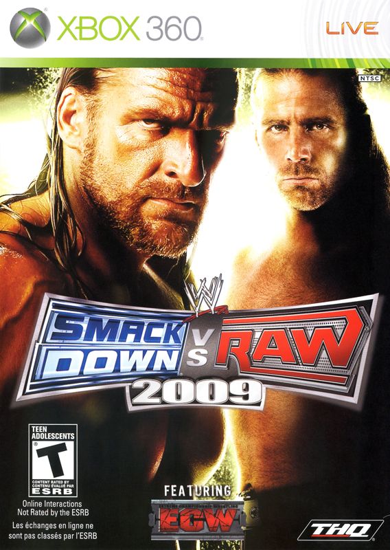 Front Cover for WWE Smackdown vs. Raw 2009 (Xbox 360)