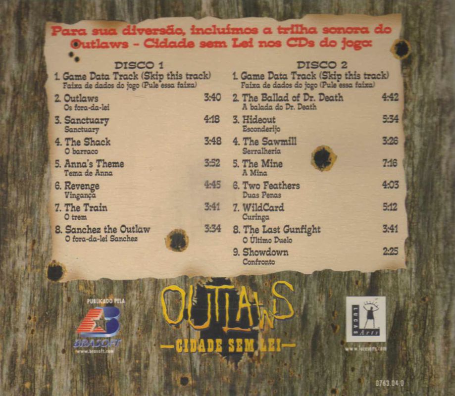Other for Outlaws (Windows): Jewel Case - Back