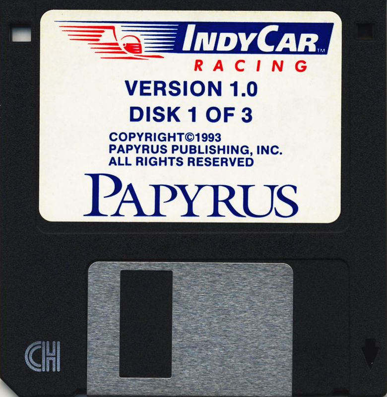 Media for IndyCar Racing (DOS): Disk 1