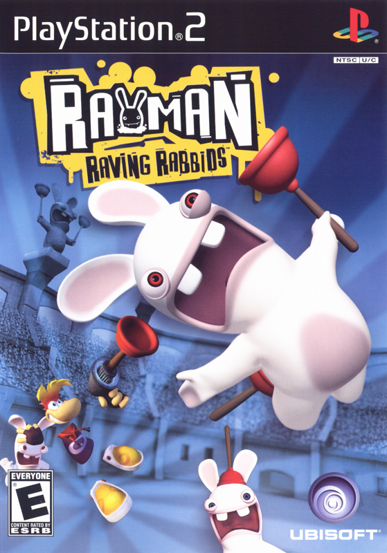 Front Cover for Rayman: Raving Rabbids (PlayStation 2)