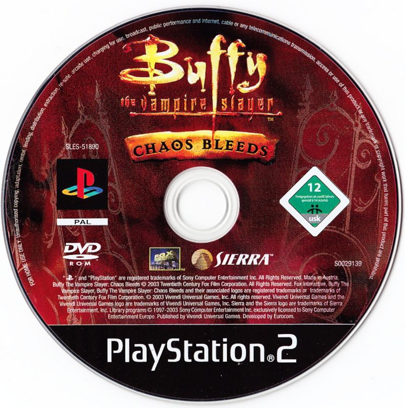 Media for Buffy the Vampire Slayer: Chaos Bleeds (PlayStation 2)