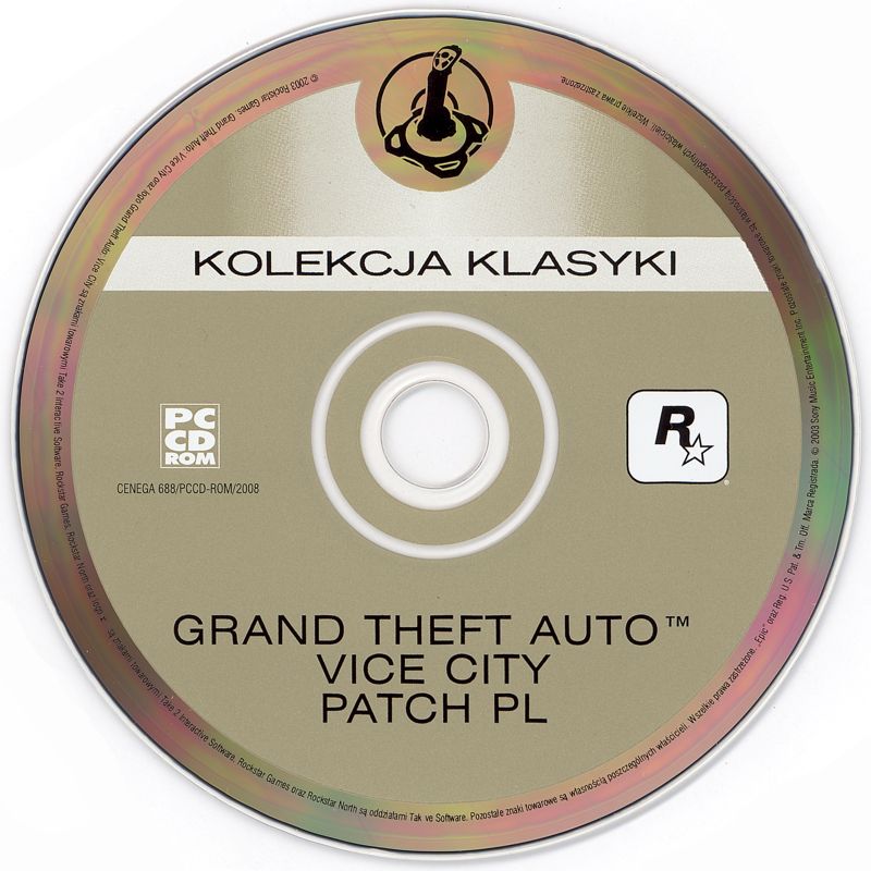 Media for Grand Theft Auto: Vice City (Windows) (Kolekcja Klasyki release): Patch PL Disc