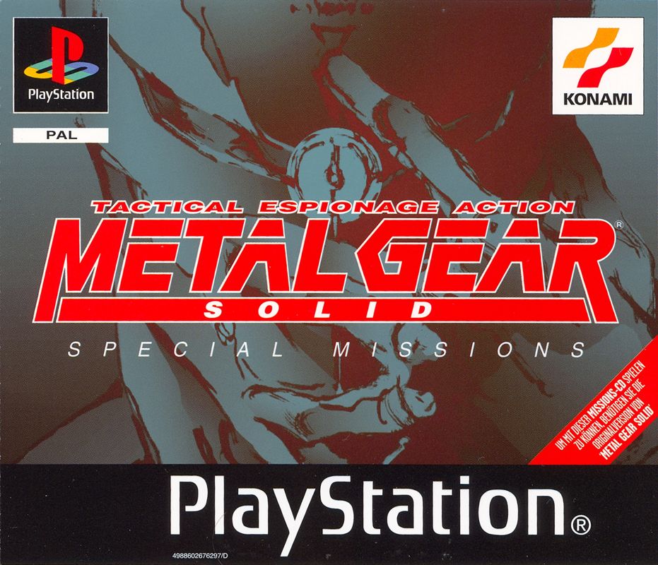 Front Cover for Metal Gear Solid: VR Missions (PlayStation)