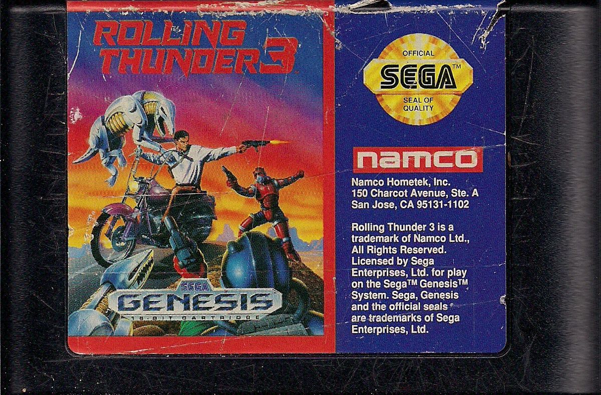 Media for Rolling Thunder 3 (Genesis)