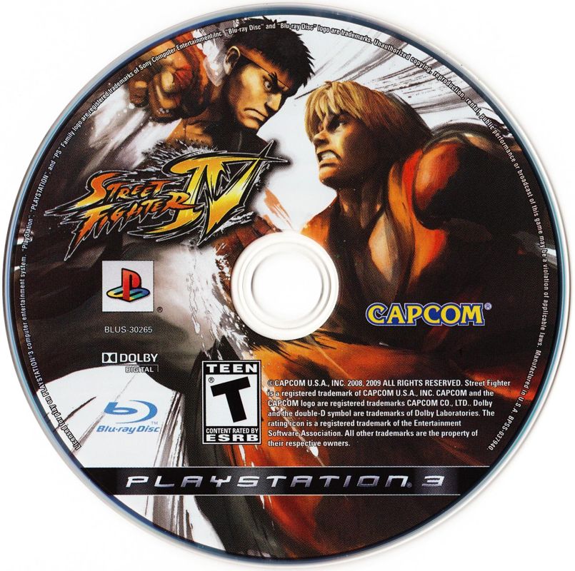 Media for Street Fighter IV (PlayStation 3)