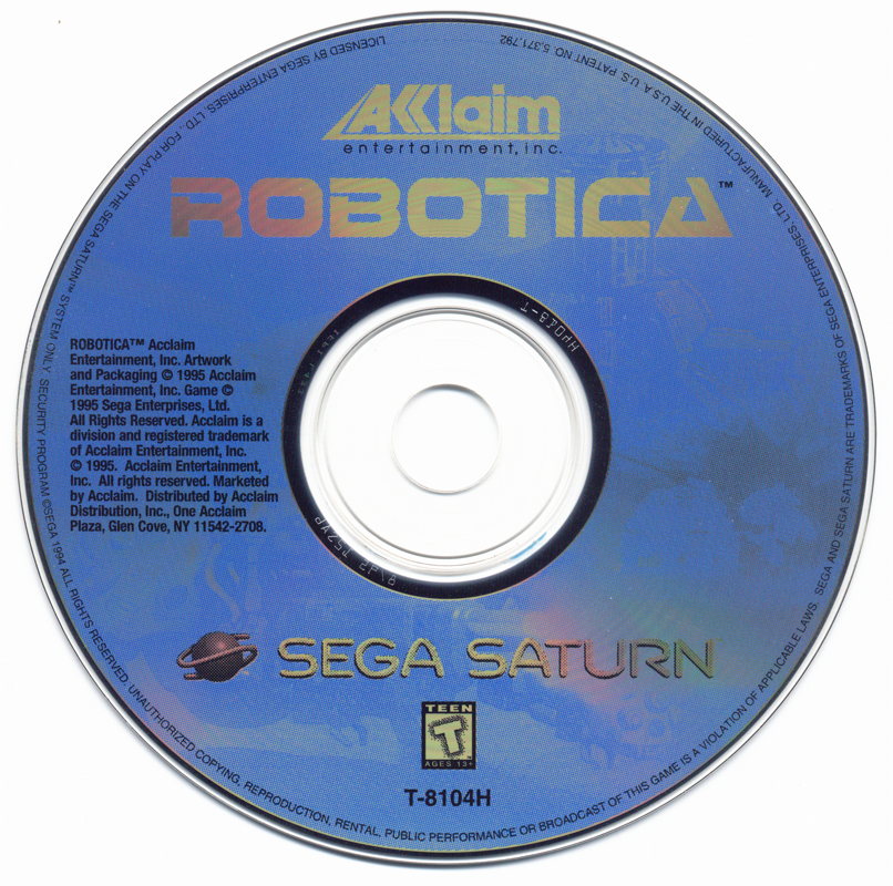 Media for Robotica (SEGA Saturn)