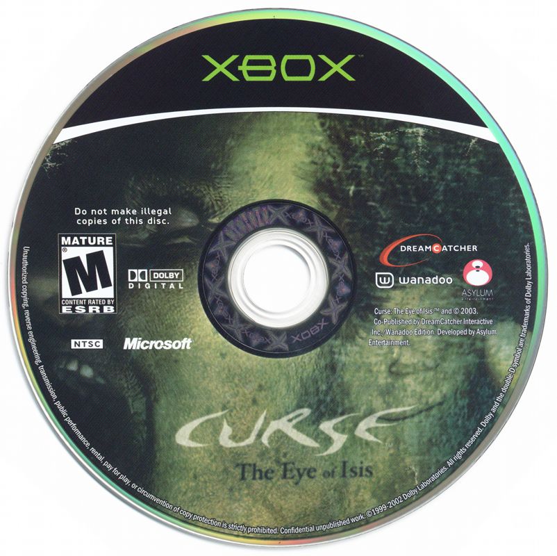 Media for Curse: The Eye of Isis (Xbox)