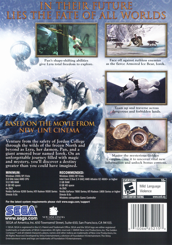 The Golden Compass Cover Or Packaging Material Mobygames 7521