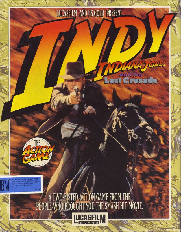 Front Cover for Indiana Jones and the Last Crusade: The Action Game (DOS)