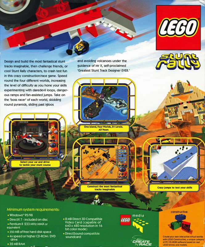 Back Cover for LEGO Stunt Rally (Windows)