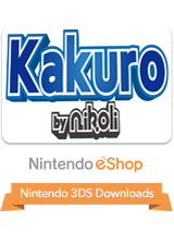 Front Cover for Kakuro by Nikoli (Nintendo 3DS) (download release)