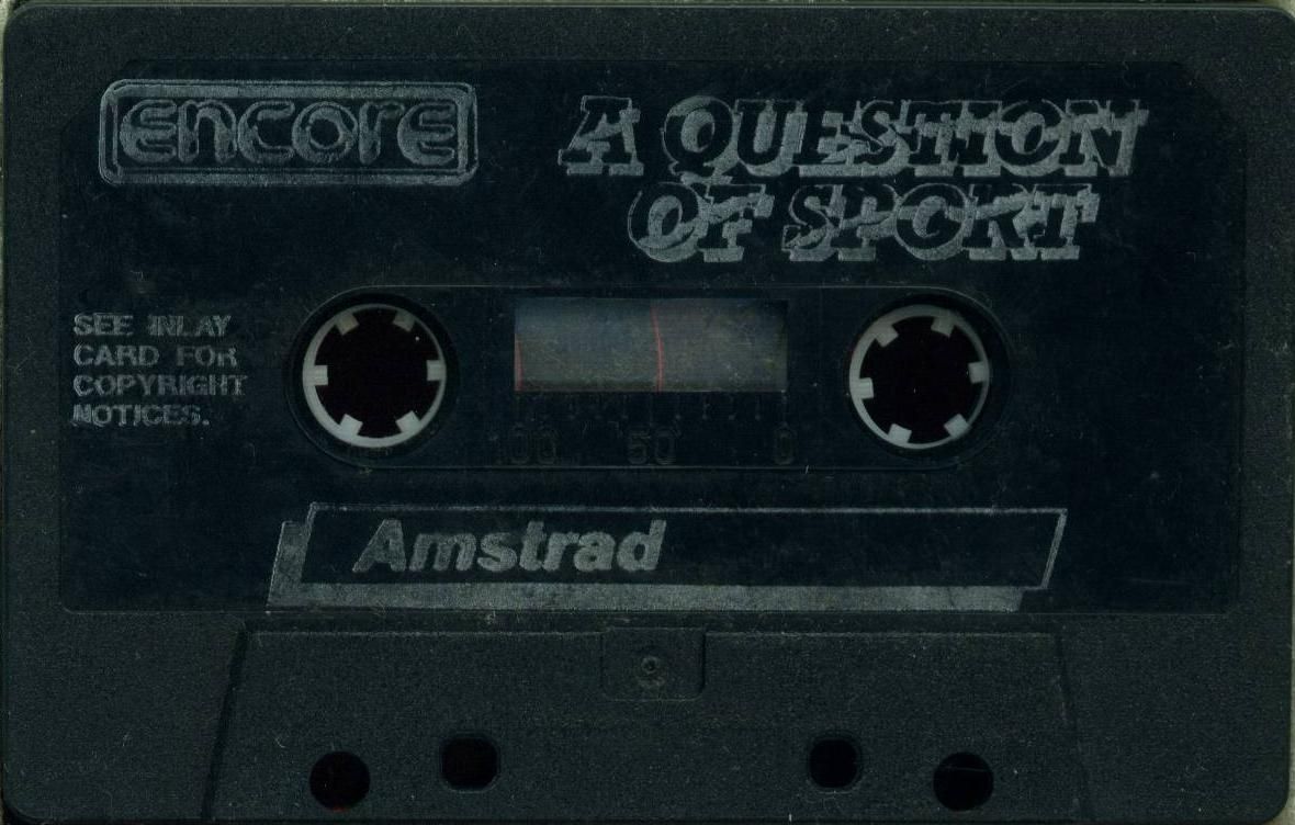Media for A Question of Sport (Amstrad CPC) ('Encore budget release)