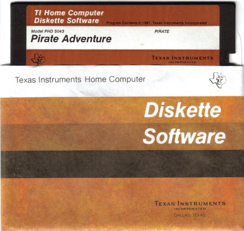Media for Pirate Adventure (TI-99/4A) (Disk release)