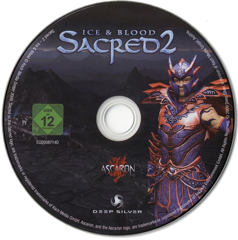 Media for Sacred 2: Ice & Blood (Windows): Game disc