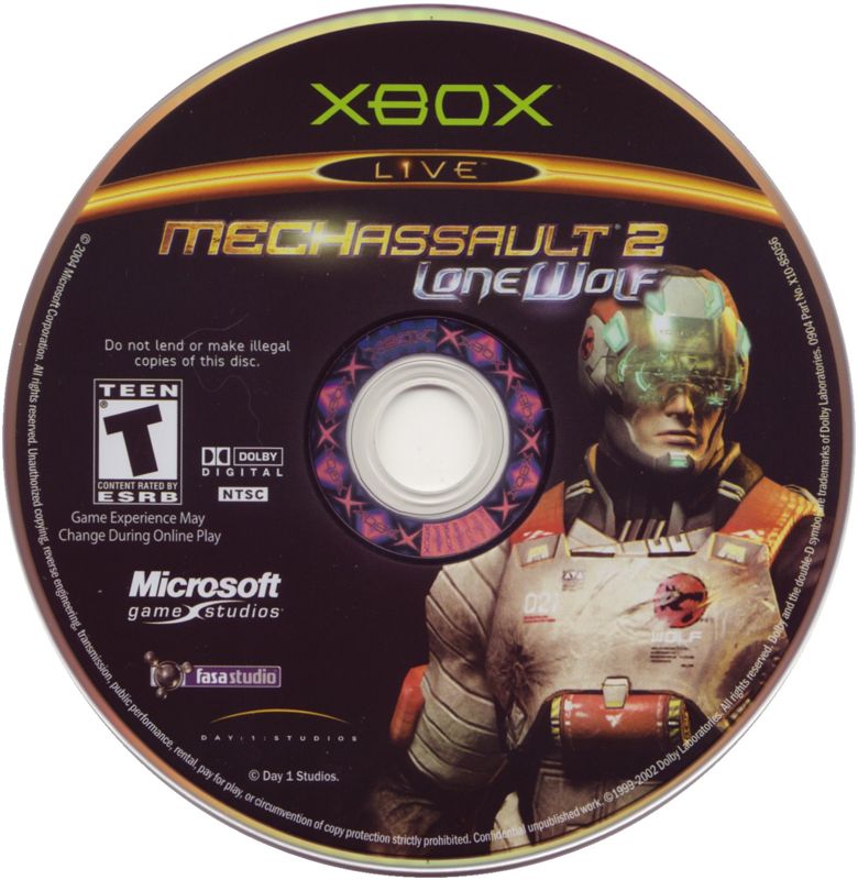 Media for MechAssault 2: Lone Wolf (Limited Edition) (Xbox): Game Disc